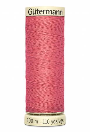 Gutermann - Polyester All Purpose Thread - 100m/110yds - #373 - Coral Reef