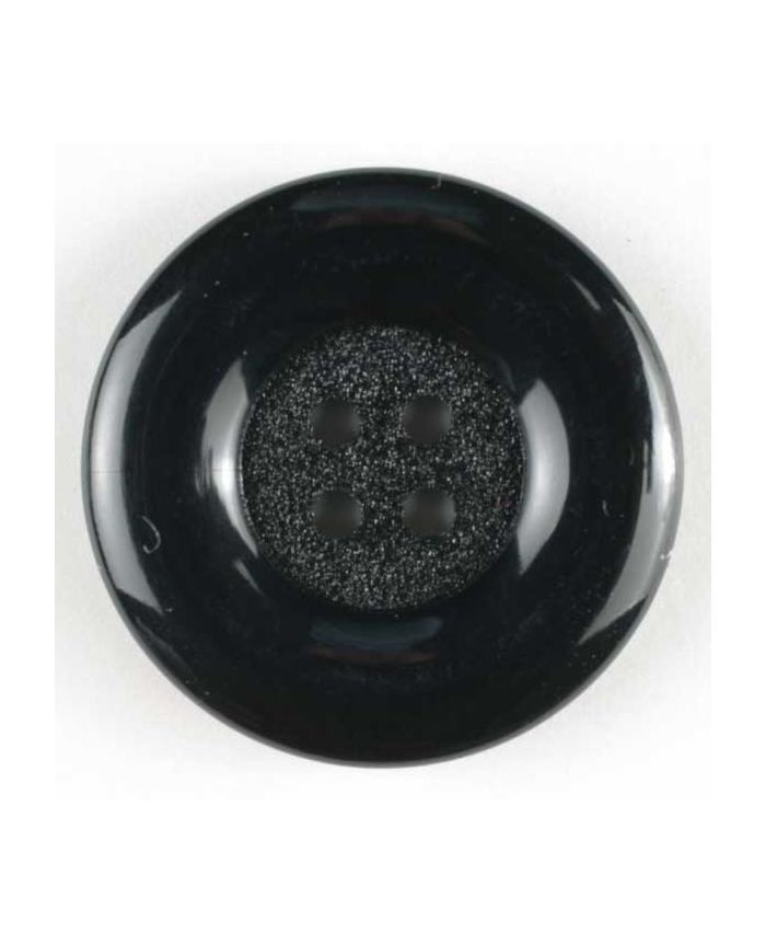 50mm Circle Black Button