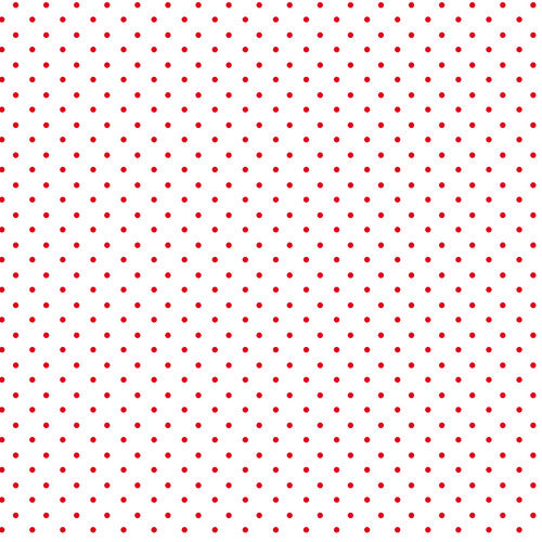 Priscilla's Polkas White/Red Fabric