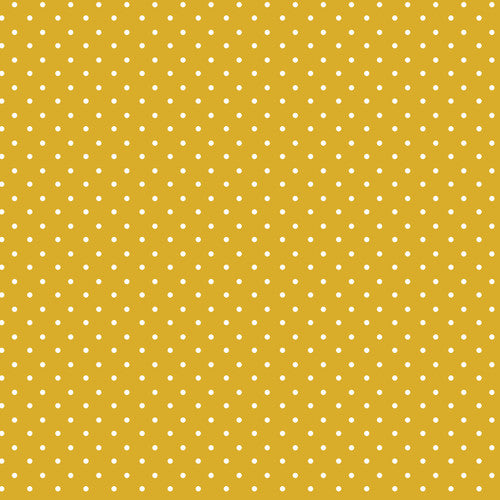 Priscilla's Polkas Gold/White Fabric