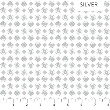 Winterlude Silver Sparkle Fabric