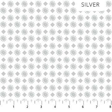 Winterlude Silver Sparkle Fabric