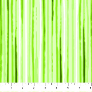 Connemara Painterly Stripe Green Fabric