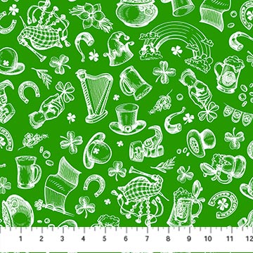 Connemara St Patrick's Day Kelly Fabric