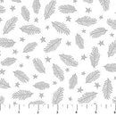 Wintry Lustre - Glimmrin Garland - Silver - Yardage
