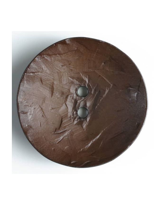 45mm Dark Brown Button