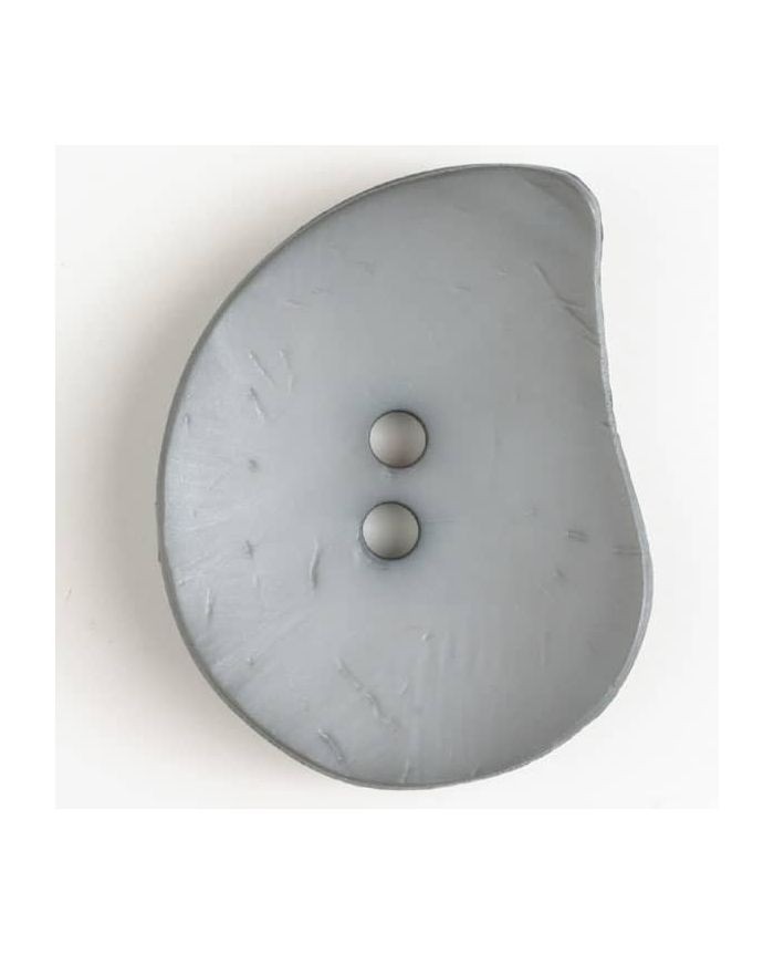 50mm Teardrop Gray Button