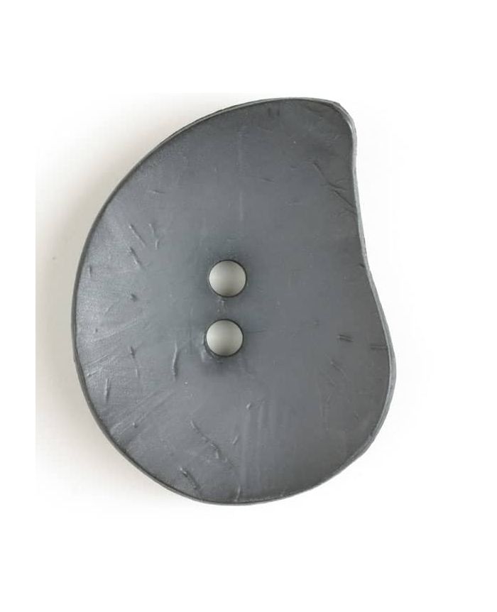 50mm Teardrop Charcoal Button