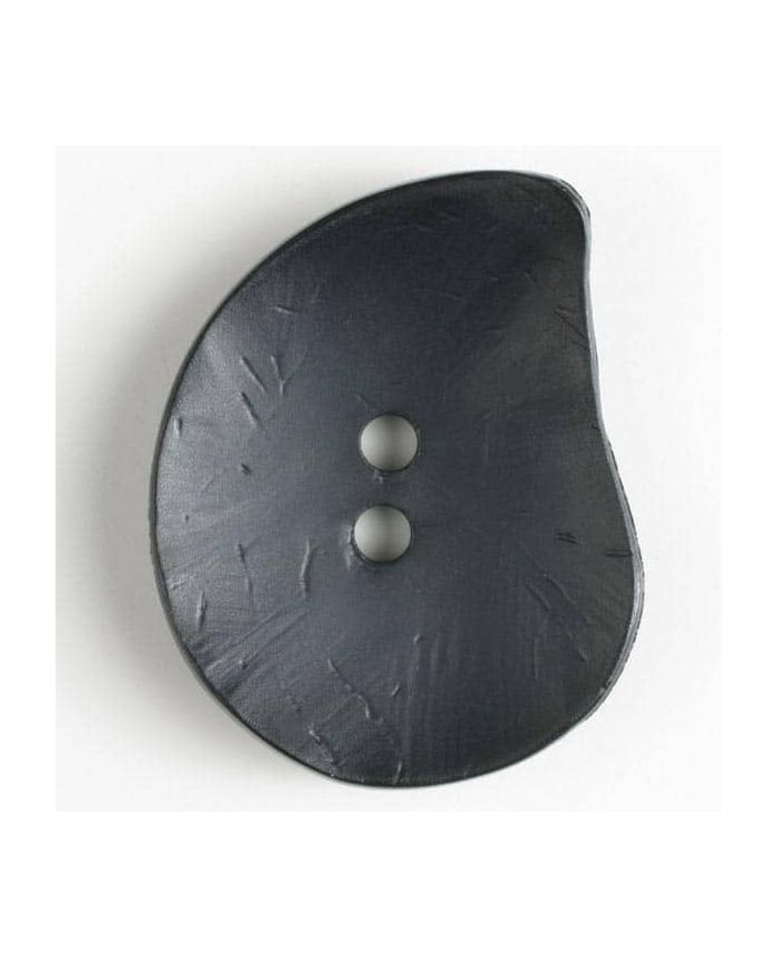 50mm Teardrop Black Button