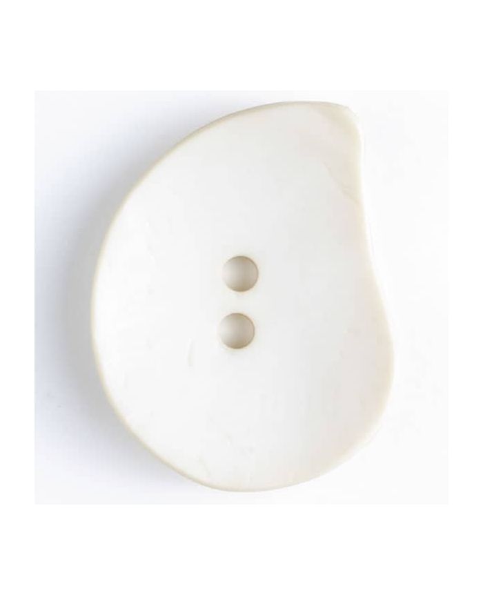 50mm Teardrop Light Beige Button