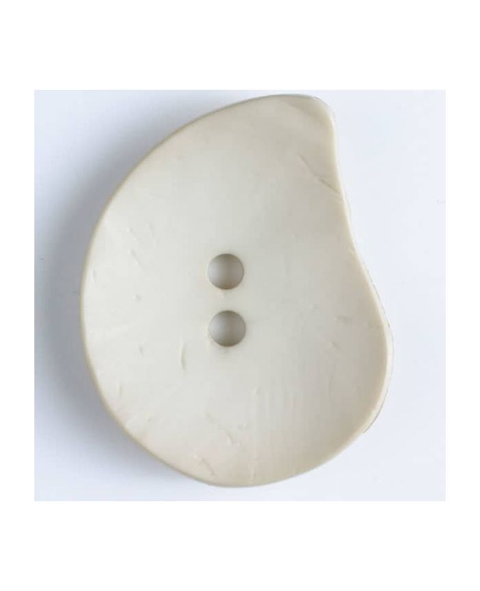 50mm Teardrop Cream Button