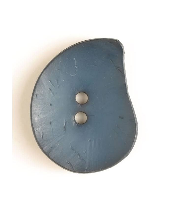 50mm Teardrop Dark Blue Button