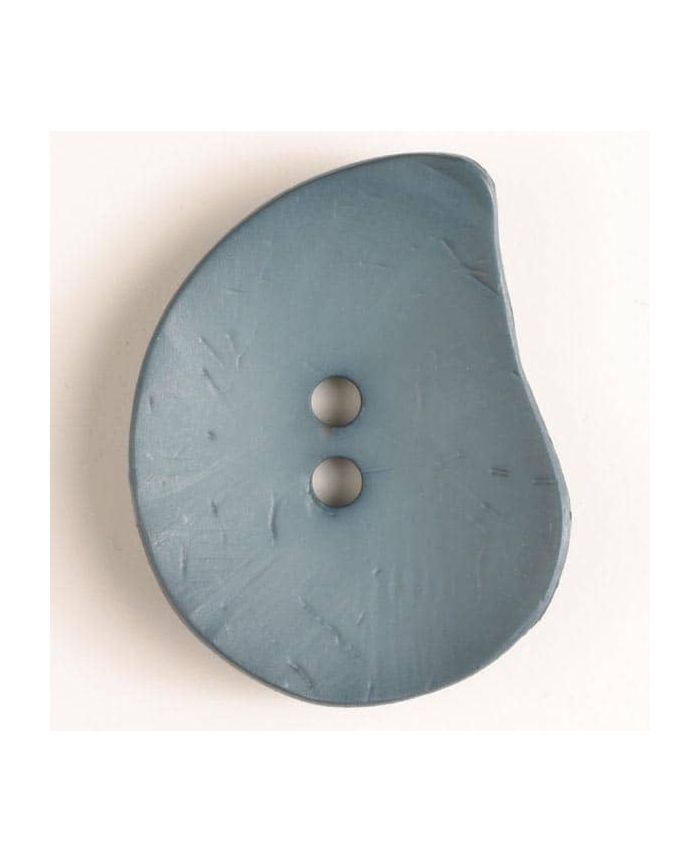 50mm Teardrop Blue Green Button