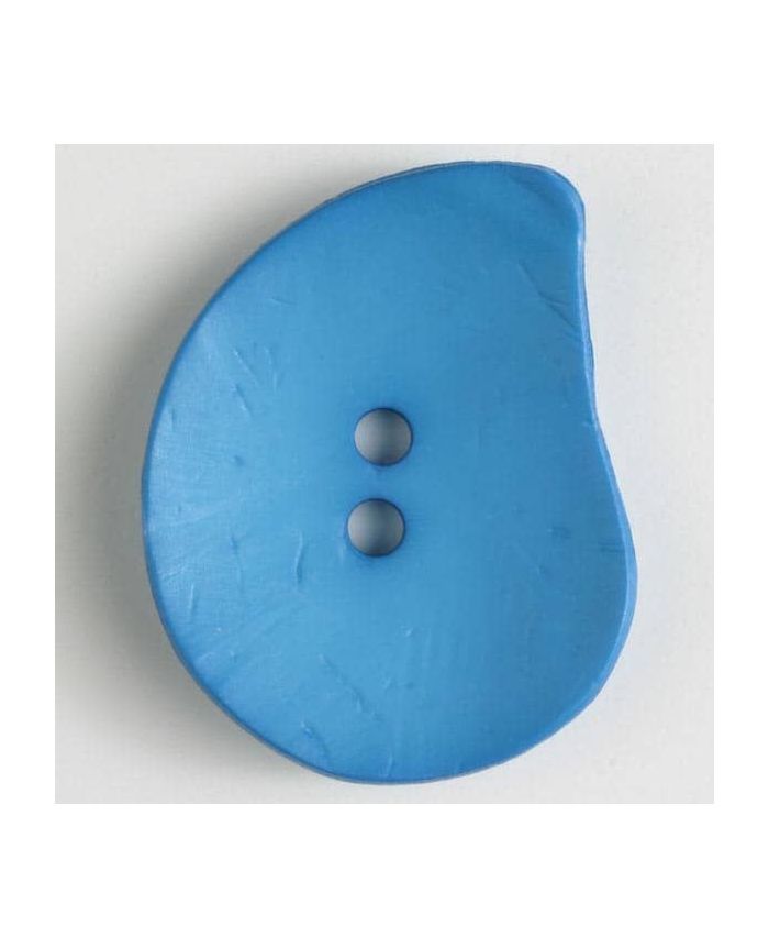 50mm Teardrop Cerulean Button