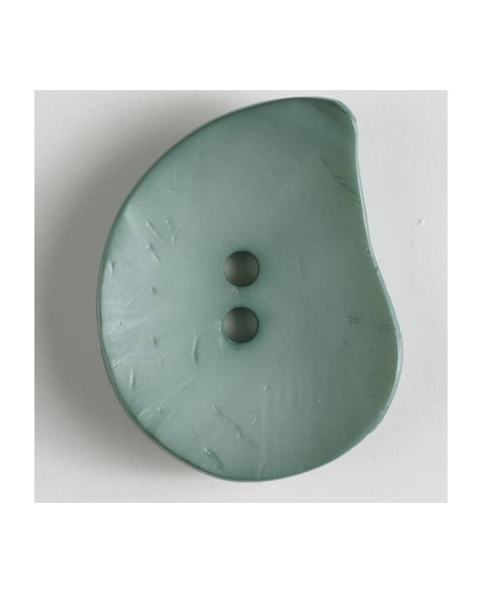 50mm Teardrop Green Button