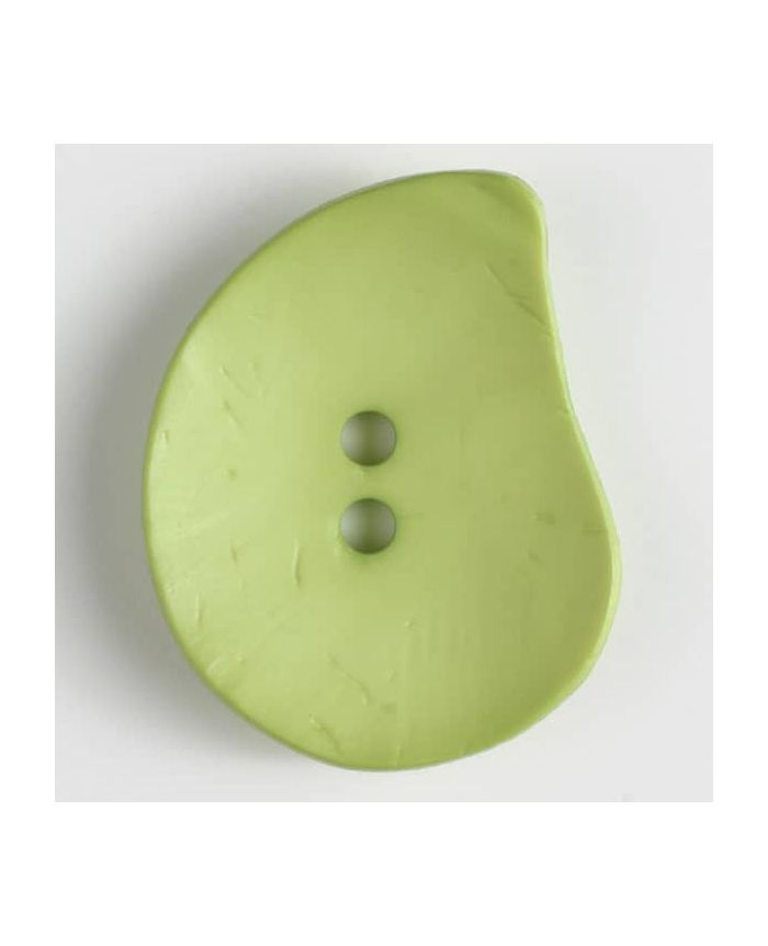 50mm Teardrop Lime Green Button