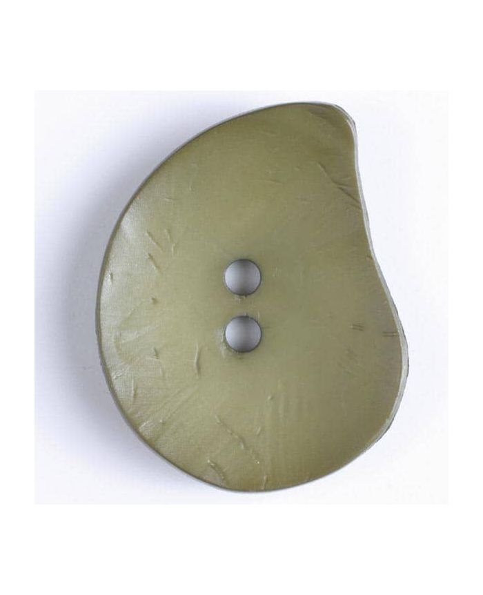 50mm Teardrop Army Green Button