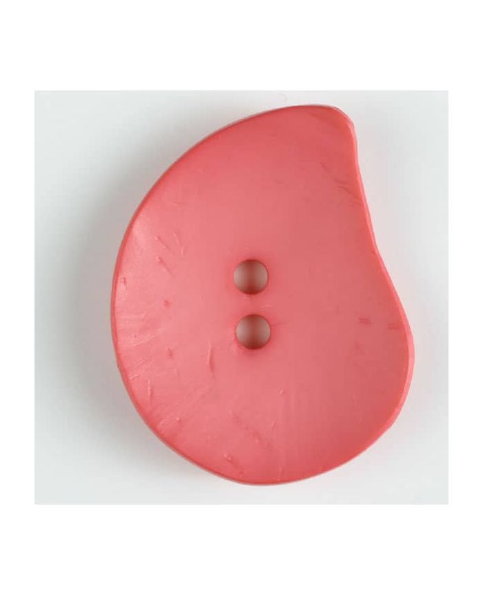 50mm Teardrop Pink Button