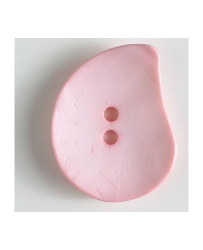 50mm Teardrop Pale Pink Button