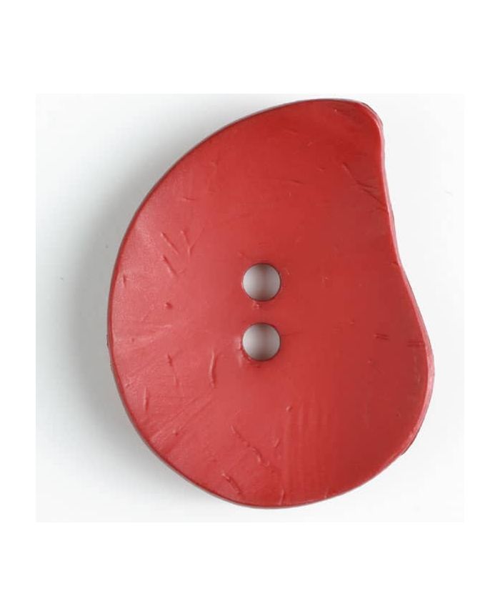 50mm Teardrop Barn Red Button