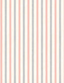 Blushing Meadow - Stripes - Cream/Pink - Yardage