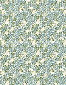 Blushing Meadow - Mini Bouquet Toss - Cream/Blue - Yardage