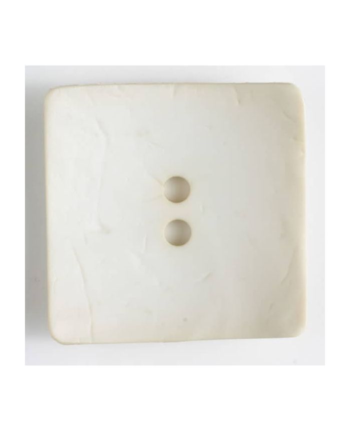 60mm Square Cream Button