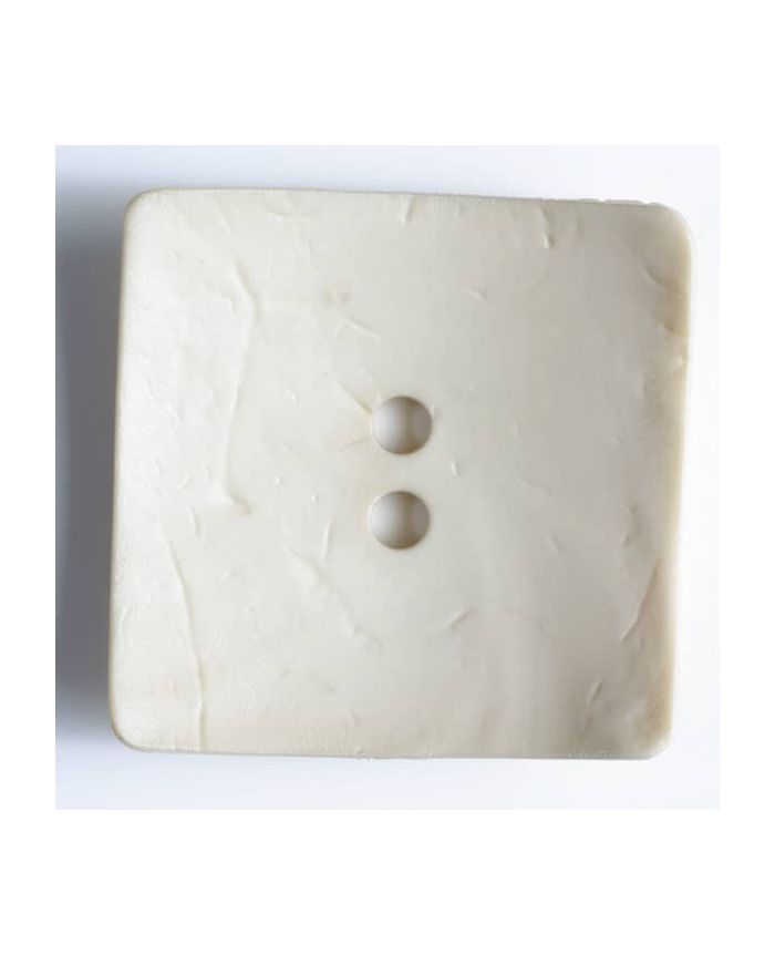 60mm Square Cream Button