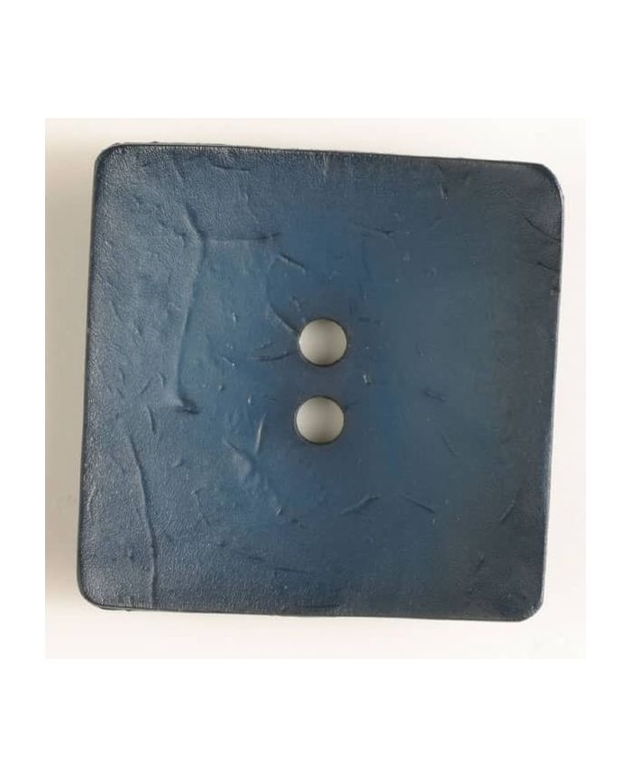 60mm Square Ink Blue Button