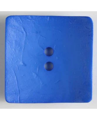 60mm Square Blue Button