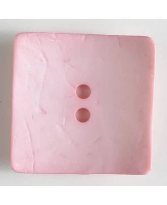 60mm Square Pink Button