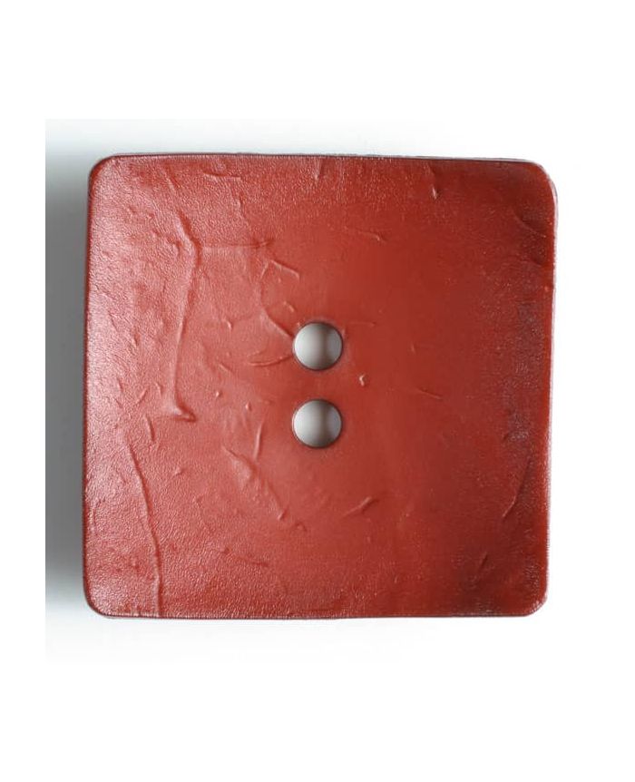 60mm Square Dark Red Button