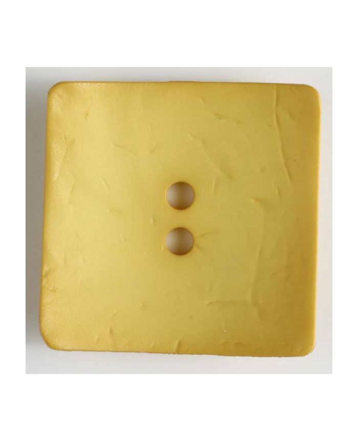 60mm Square Yellow Button