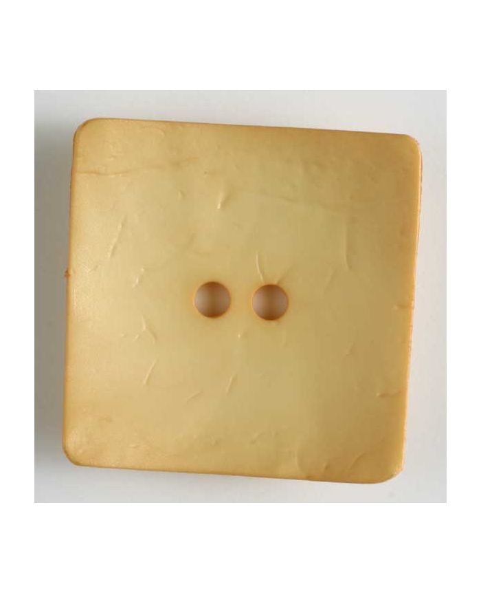 60mm Square Light Yellow Button