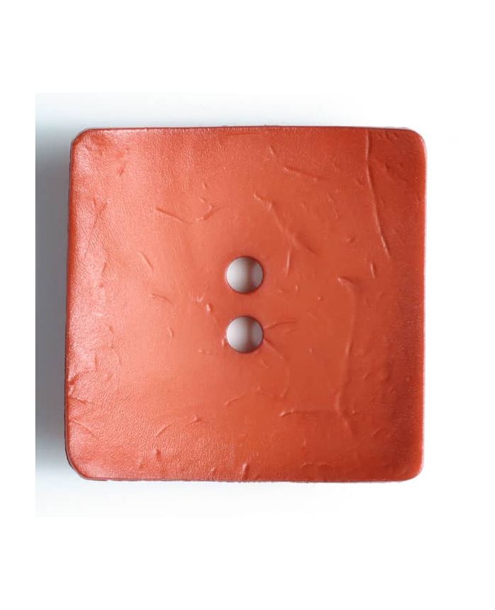 60mm Square Dark Orange Button