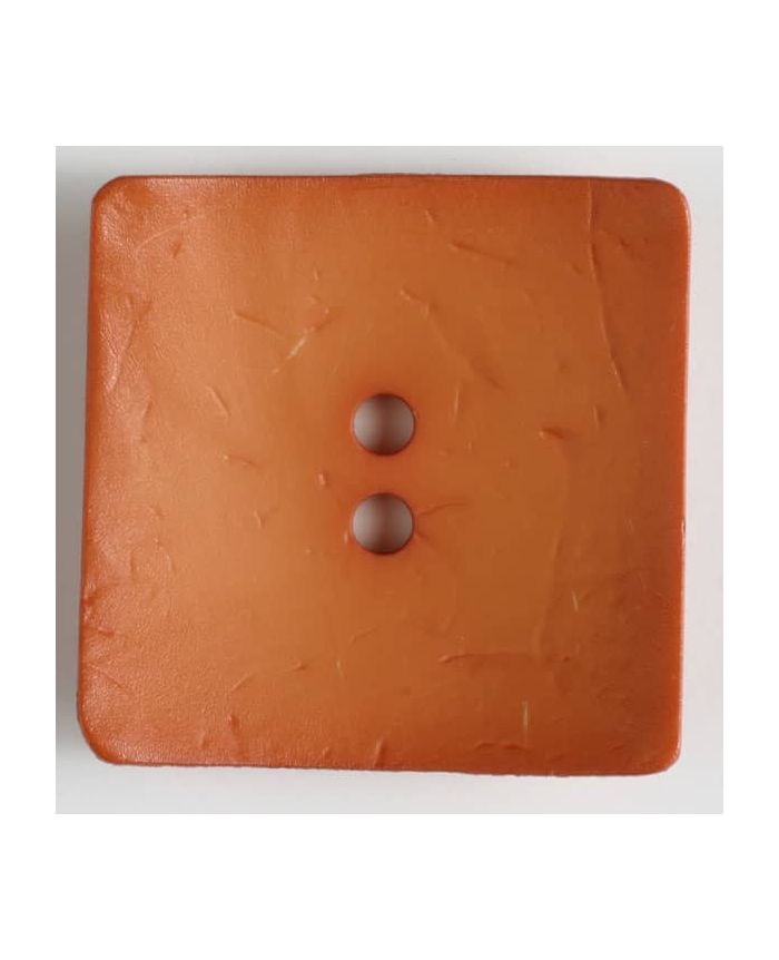 60mm Square Orange Button