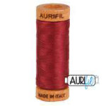 Aurifil 80wt 300y - 2460 Dark Carmine Red