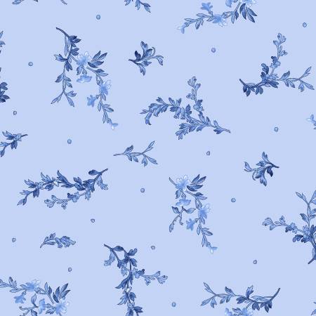 Blue Belle - Blue Tossed  - Yardage