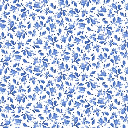 Blue Belle - White Little One - Yardage