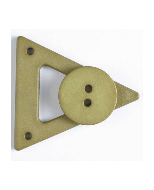 70mm Closure with Button Green