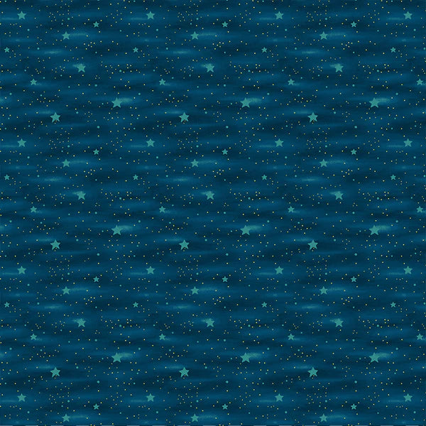 Forest Fables Sky Blue Fabric