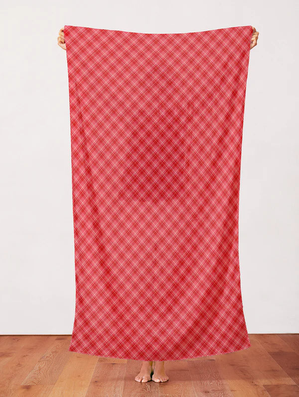 Playful Plaids Red Yardage