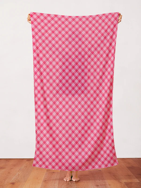 Playful Plaids Red Pink Yardage