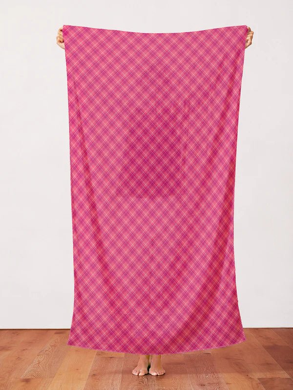 Playful Plaids Hot Pink Fabric