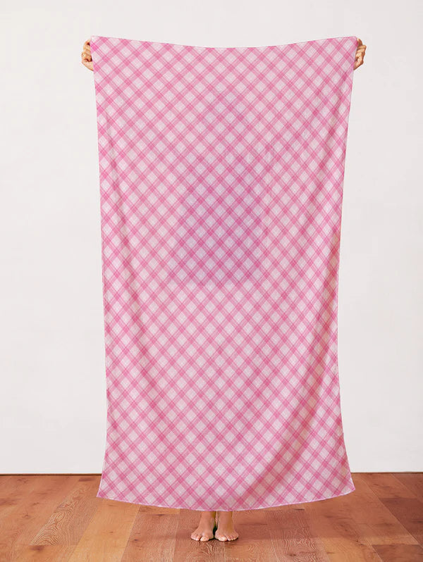 Playful Plaids Light Pink Fabric