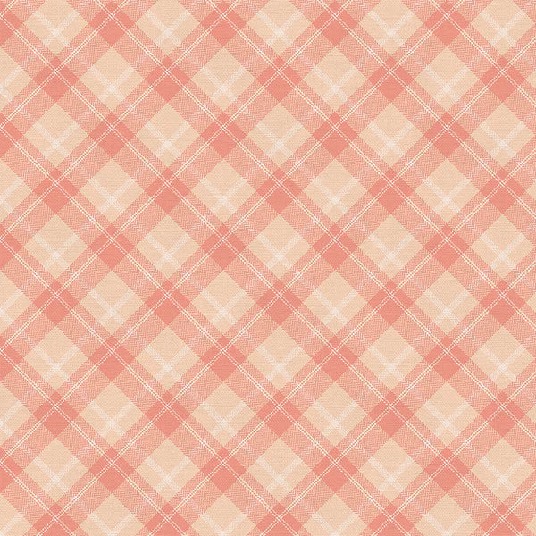 Playful Plaids Peach Fabric