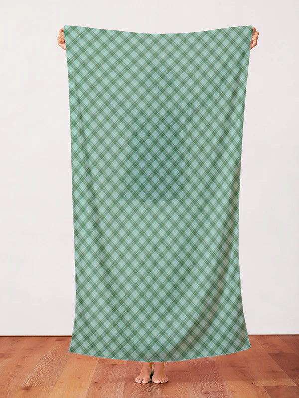 Playful Plaids Blue Green Fabric