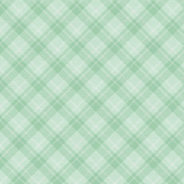 Playful Plaids Mint Fabric