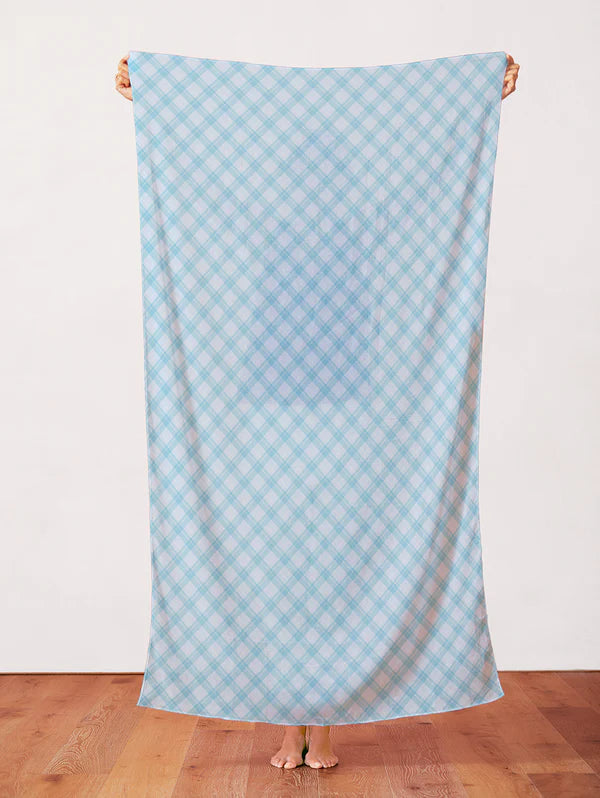 Playful Plaids Baby Blue Fabric