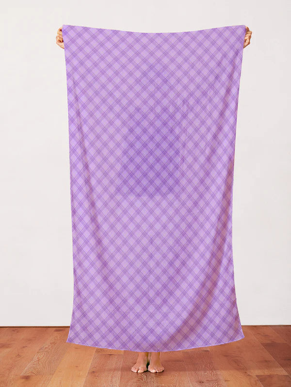 Playful Plaids Light Purple Fabric